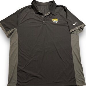 Jacksonville Jaguars Nike NFL On Field Apparel Men’s Black Dri-Fit Polo XXL‎